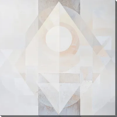 Картина маслом Белая абстракция №2