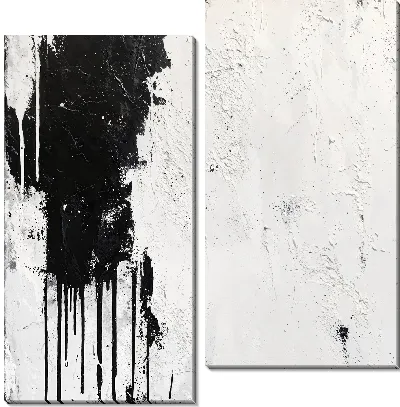 Модульная картина Белая абстракция №8