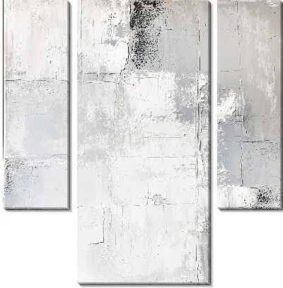 Модульная картина Белая абстракция №11