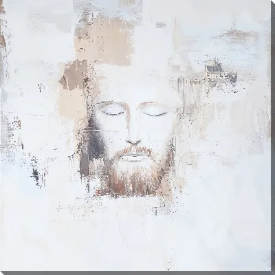 Картина маслом Белая абстракция №13