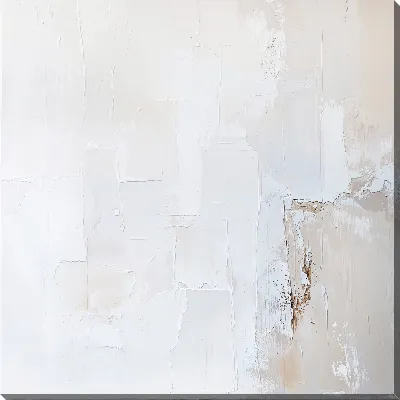 Картина маслом Белая абстракция №18