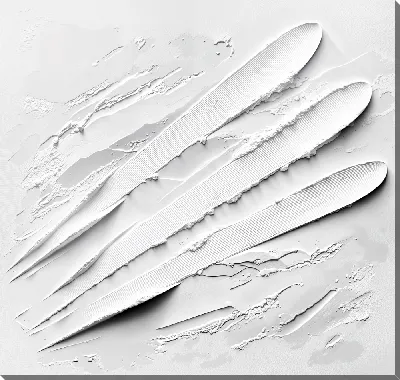 Постер Белая абстракция в стиле гипса №22