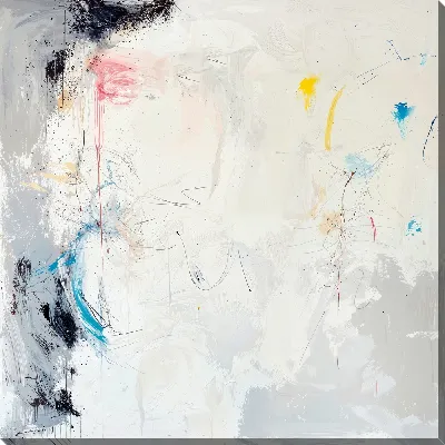 Картина маслом Белая абстракция №23