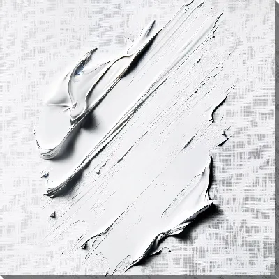 Картина маслом Белая абстракция в стиле гипса №27