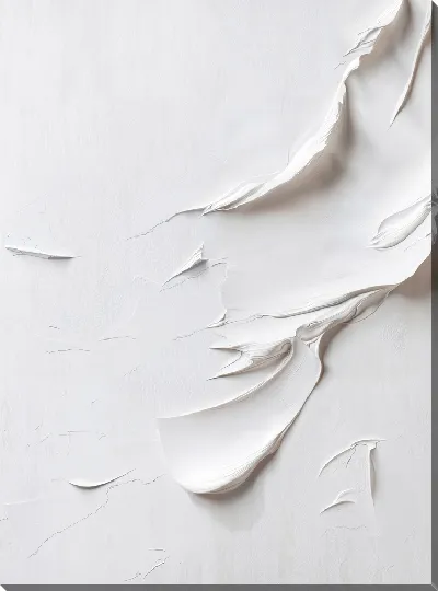 Постер Белая абстракция в стиле гипса №29