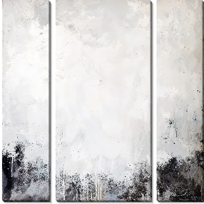 Модульная картина Белая абстракция №30