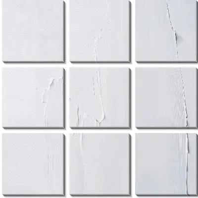 Модульная картина Белая абстракция №33