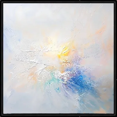 Картина Белая абстракция №34