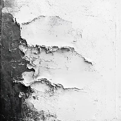 Плакат Белая абстракция в стиле гипса №42