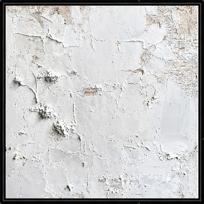 Картина Белая абстракция в стиле гипса №43