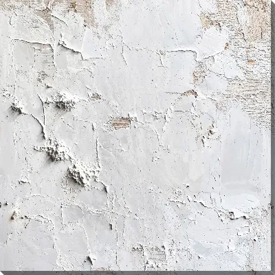 Картина маслом Белая абстракция в стиле гипса №43