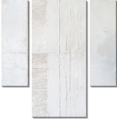 Модульная картина Белая абстракция №44