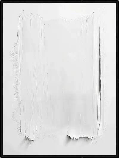 Картина Белая абстракция в стиле гипса №45