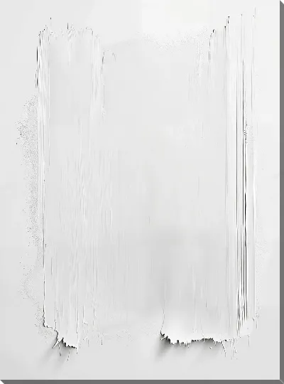 Картина маслом Белая абстракция в стиле гипса №45