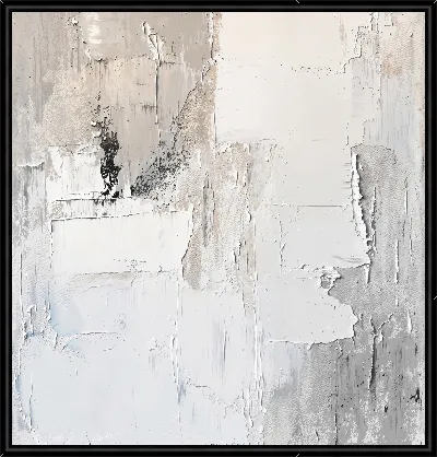 Картина Белая абстракция №46