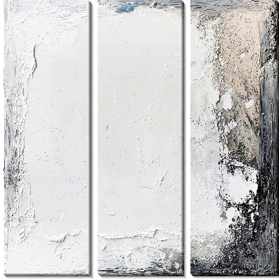 Модульная картина Белая абстракция №50