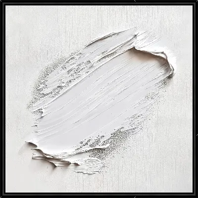 Картина Белая абстракция в стиле гипса №53