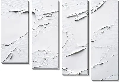 Белая абстракция в стиле гипса №55