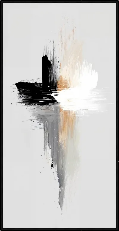 Картина Белая абстракция №58