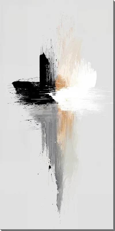 Постер Белая абстракция №58