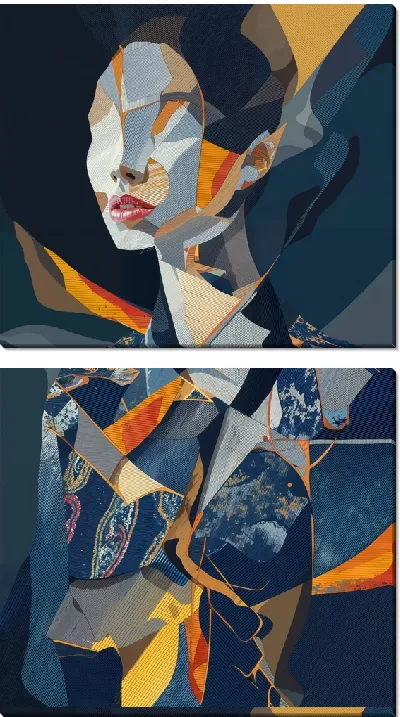 Модульная картина Девушка без лица №5