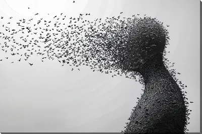 Картина маслом Без лица №13