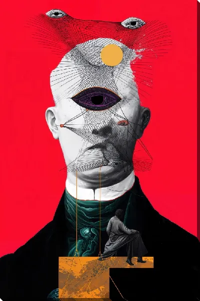 Картина маслом Без лица №17