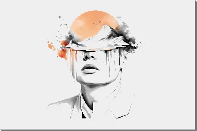 Картина маслом Без лица №20