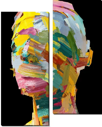 Модульная картина Без лица №21