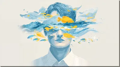 Картина маслом Без лица №22