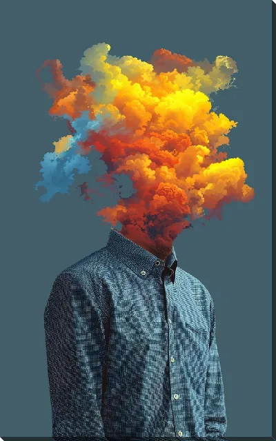 Картина маслом Мужчина без лица №28