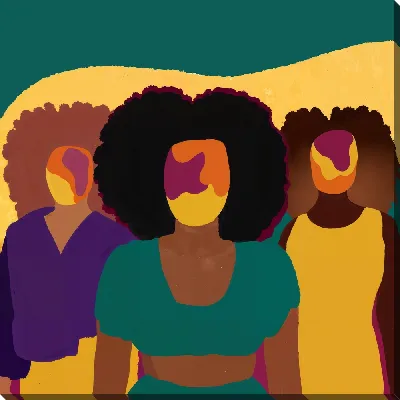 Картина маслом Безликие африканки