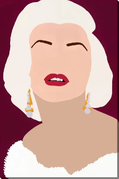 Картина маслом Монро без лица