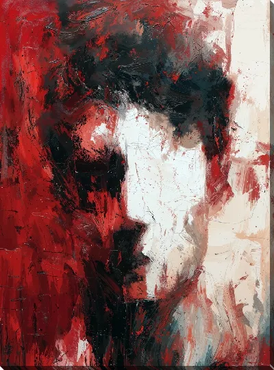 Картина маслом Безликость №11