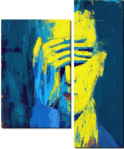 Модульная картина Безликость №12