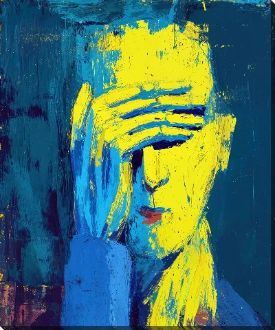 Картина маслом Безликость №12