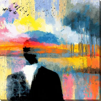 Картина маслом Безликость №15