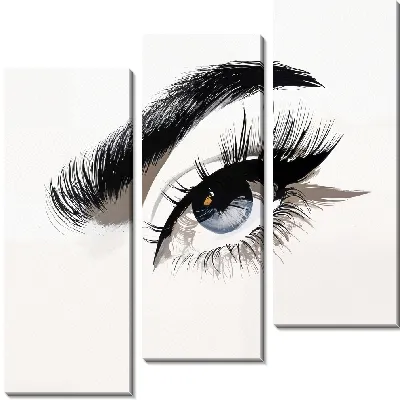 Модульная картина Красивый женский глаз