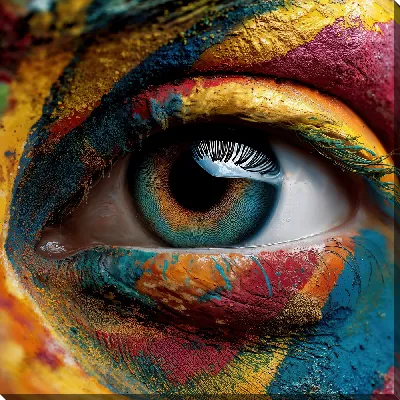 Картина маслом Разноцветный глаз