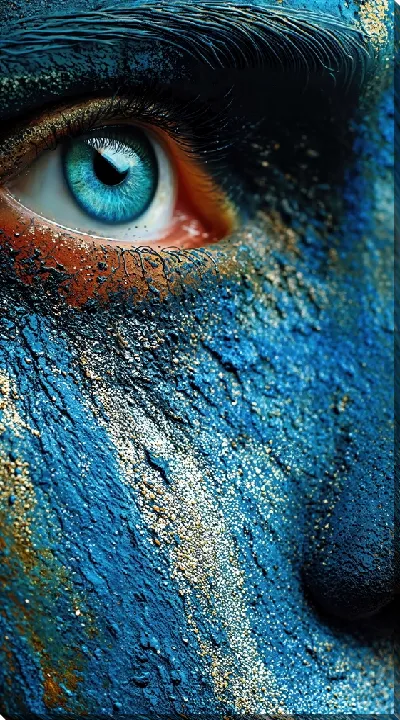 Картина маслом Голубой глаз