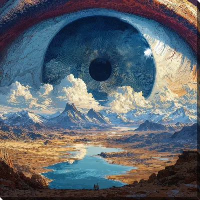 Картина маслом Огромный глаз