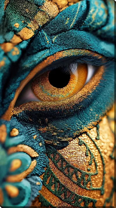 Картина маслом Золотой глаз