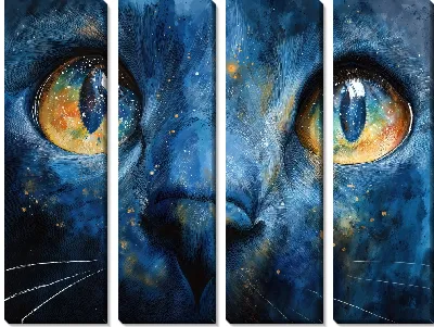 Модульная картина Кошачьи глаза