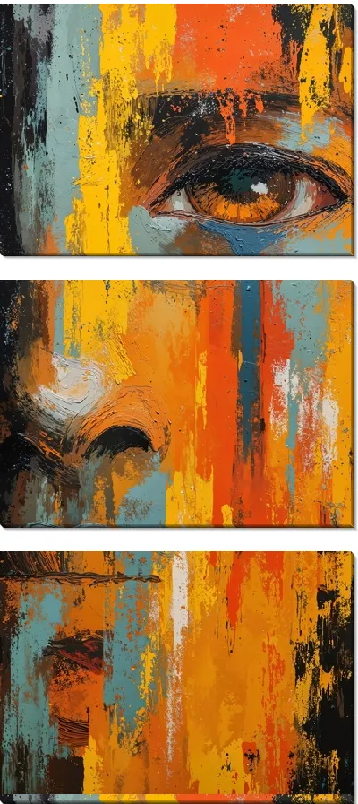 Модульная картина Оранжевый глаз