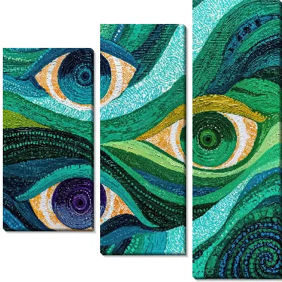 Модульная картина Три глаза