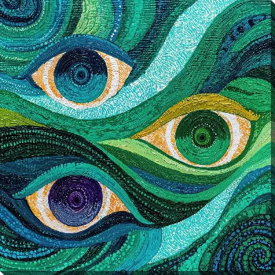 Картина маслом Три глаза