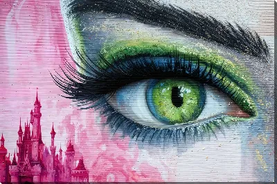 Картина маслом Взгляд и замок