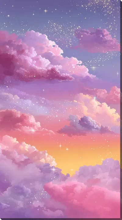 Картина маслом Плывут облака