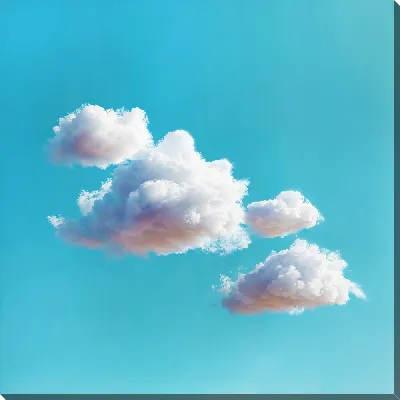 Картина маслом Белые облака №2