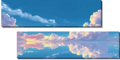 Модульная картина Небо с облаками